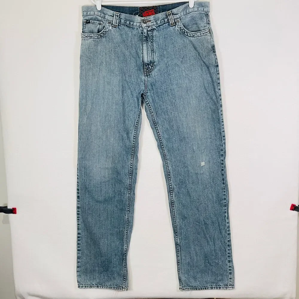 Vans Jeans Men’s 36x34 Relaxed Baggy 90s y2k Skateboarding Grunge 100% Cotton
